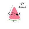 Melone Pirat Sonne