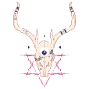 cerf skull