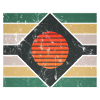 Graphic retro motif