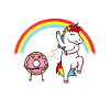 Einhorn Donut Geschenk
