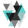Triangles turquoise