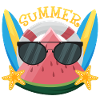 Watermelon with Sunglasses