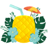 Pineapple drink / summer / sun