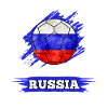 Soccer country flag Russia