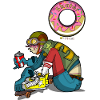 Skateboardfahrer