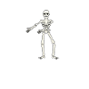 Floss Dance Move Skeleton