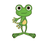 Floss Dance Move Frog