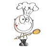 Chef stick figure cartoon