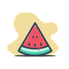 Summer again - watermelon - present