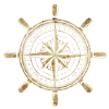 Compass in gold