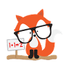 Children's motive: clever fox calculates