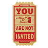 tu n’es pas invité