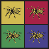 Pop art spider tarantula