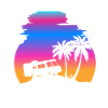 camper sunset