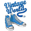Baskets bleu cru