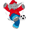 Benjamin Blümchen spielt Fußball