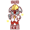 Koalified Engineer - Koala Animal Pun