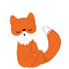 Fox - vixen - Fox lovers - sleeping