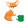 Fox - vixen - fox lovers - coffee