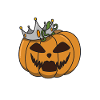 Couronne de costume citrouille d'Halloween