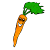 Carrot laughing