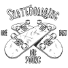 Skateboard - Live Fast Les jeunes