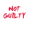 NOT GUILTY RED