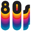 80s rainbow tail