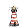 Lustiger Nordsee Leuchtturm Comic