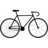 Road bike black Fixie