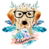 Labrador-Mama Blumen