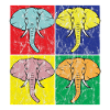 Éléphant Pop Art