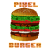 Pixel burger retro t-shirt