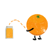 Freche Orangensaft Vitaminbombe