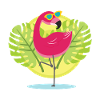 Cool flamingo
