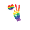 Love & Peace - gay pride gender