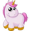 Pinkes Comic Einhorn