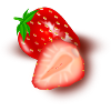 Strawberry Cutaway Illustration