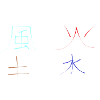 les 4 éléments sur japonais