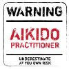 WARNING AIKIDO PRACTITIONER - AIKIDO T-Shirt