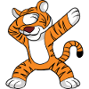 Dabbing Tiger Dancing