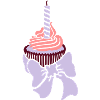 petit gâteau d'anniversaire / muffin