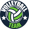 Volleyball team emblem team