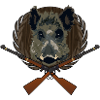Jagdtrophäe Jäger Keiler Geschenkidee