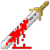 Retro sword - bloody
