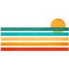 Sommer Meer Linien Illustration