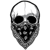 Skull with cloth