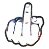 Middle finger cartoon