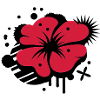 Klatschmohn als Graffiti