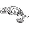 Chameleon Lizard Geometric Gift Hipster